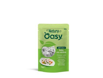 Oasy Cat Natury Soft Jelly Kuracie so zeleninou 70g