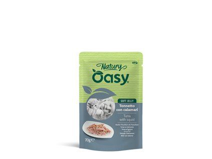 Oasy Cat Natury Soft Jelly Tuniak a kalmár 70g