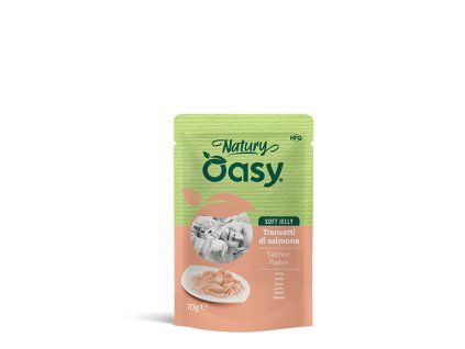 Oasy Cat Natury Soft Jelly Losos 70g