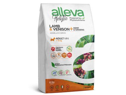 Alleva Holistic Adult Mini Lamb&Venison 12kg