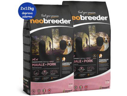 Alleva NeoBreeder Adult Pork 2x12kg SK