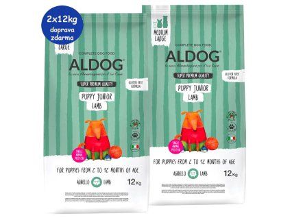 Aldog Puppy Junior Lamb 2x12kg SK