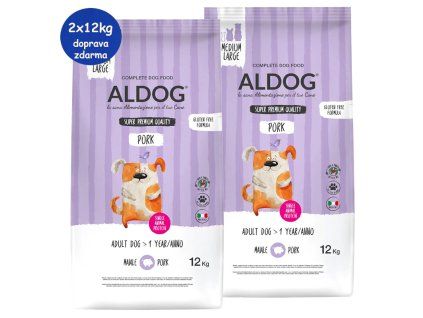 Aldog Adult Pork Rice ML 2x12kg SK