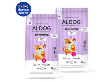 Aldog Adult Pork Rice Mini 2x8kg SK