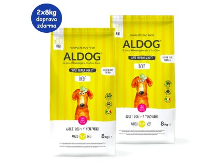 Aldog Adult Beef Rice Mini 2x8kg SK