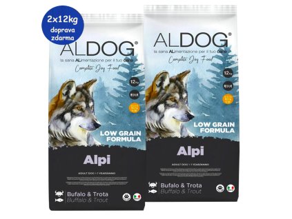 Aldog Adult Alpi Buffalo ML 2x12kg SK