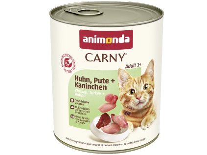 Animonda Carny Adult - Kura, morka a králik 800g