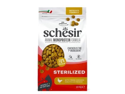 Schesir Adult Animal Monoprotein Formula Sterilized Chicken 1,5kg