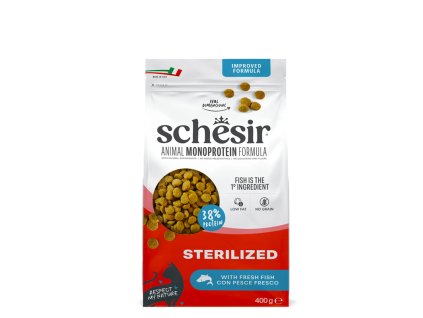 Schesir Adult Animal Monoprotein Formula Sterilized Fish 400g