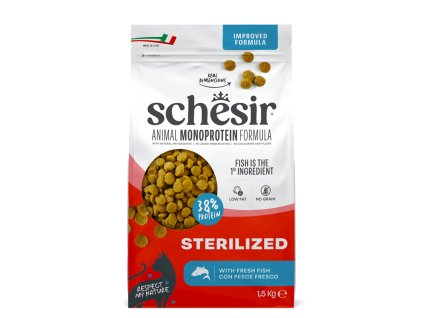 Schesir Adult Animal Monoprotein Formula Sterilized Fish 1,5kg