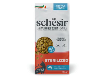 Schesir Adult Animal Monoprotein Formula Sterilized Fish 10kg