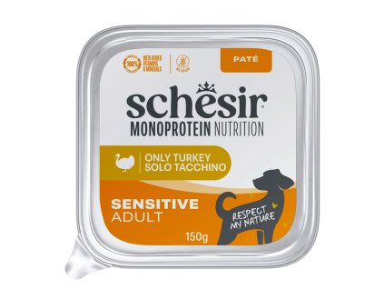 Schesir Dog Monoprotein Turkey 150g paté
