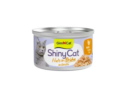 Gimcat Shinycat Chicken in broth 70g