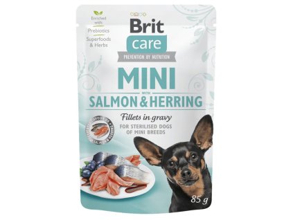 Brit Care Mini Salmon&Herring Fillets 85g
