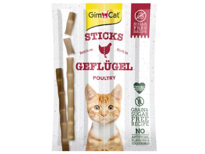 Gimcat Sticks Poultry 4x5g