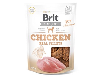 Brit Meaty Jerky Chicken Real Fillets 80g