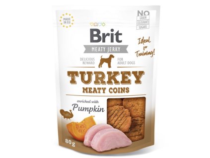 Brit Meaty Jerky Turkey Meaty Coins 80g