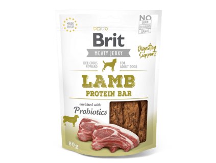 Brit Meaty Jerky Lamb & Chicken Protein Bar 80g