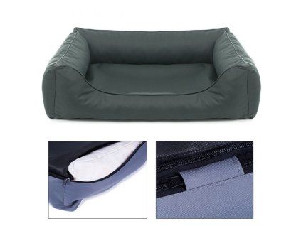 Sofa Valencia Pelech Štandard - tmavošedá farba (Veľkosť 120 x 90cm)