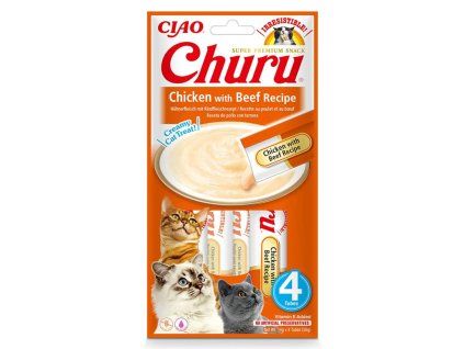 Inaba Cat Churu Kura a hovädzie 4ks