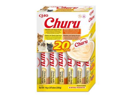 Inaba Cat Churu Multipack Kuracie hovadzie 4 varianty 20ks 280g