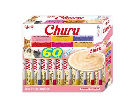 Inaba Cat Churu Multipack Tuniak 6 variantov 60ks 840g