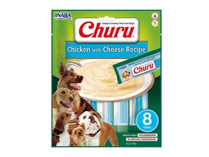 Inaba Dog Churu Kuracie a syr 8kg 160g