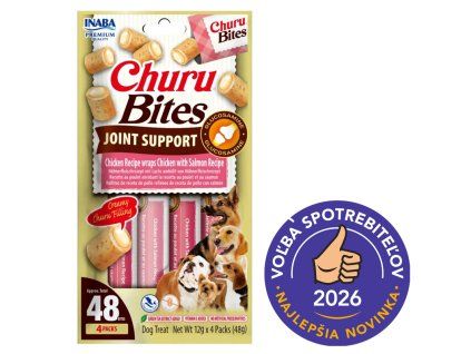 Inaba Dog Churu Joint Kuracie a losos 4ks 48g volba