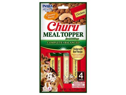 Inaba Dog Meal Topper Kuracie a hovadzie 4ks