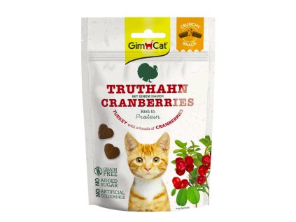 Gimcat Crunchy snacka Morka a brusnice 50g