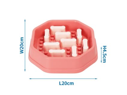 Nobleza slow feeder miska cervena