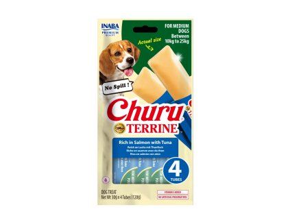 Inaba Churu Terrine Medium Losos a tuniak 120g
