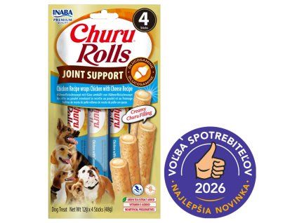 Inaba Dog Churu Joint Rolls Kuracie a syr 4ks 48g volba
