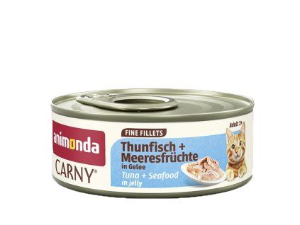 Carny Adult Fine Filets Tuniak a morske plody v zele 85g