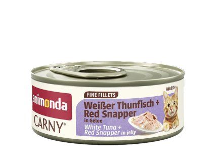 Carny Adult Fine Filets Tuniak a red snapper v zele 85g