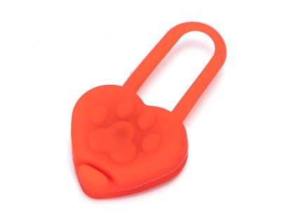 LED prívesok Nobleza pre psa srdiečko 6,2cm