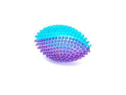 LED masážna svietiaca lopta RUGBY pre psa Nobleza 13cm