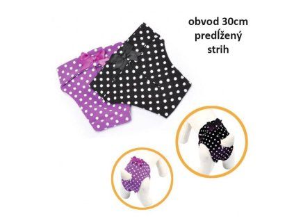 Fialové háracie nohavičky Camon Dots pre fenky obvod 30cm Long