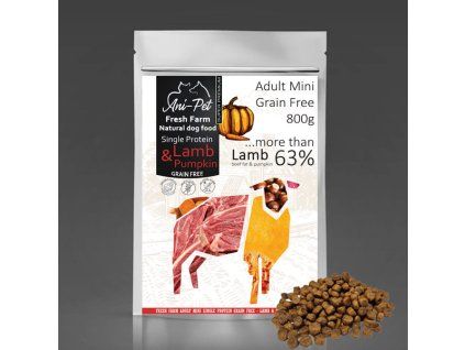 Fresh Farm GF Natural Dog Food Adult Mini - Lamb & Pumpkin 800g