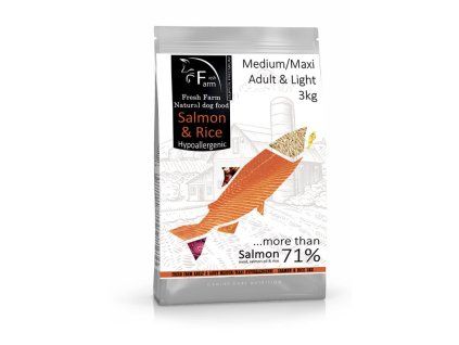 Fresh Farm Adult Medium/Maxi Light - Salmon & Rice 3kg