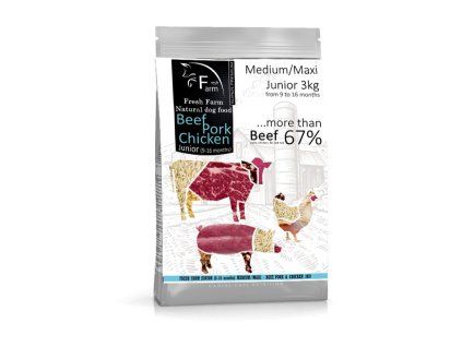 Fresh Farm Junior 9-16 Medium&Maxi - Multiprotein 3kg