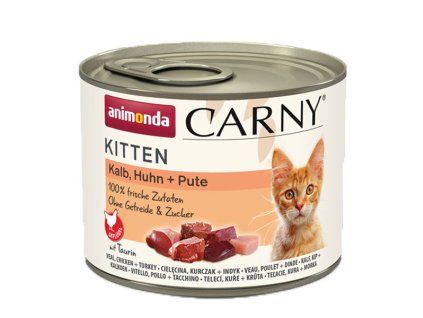 Animonda Carny Mačiatko - Teľacie, kura a morka 200g