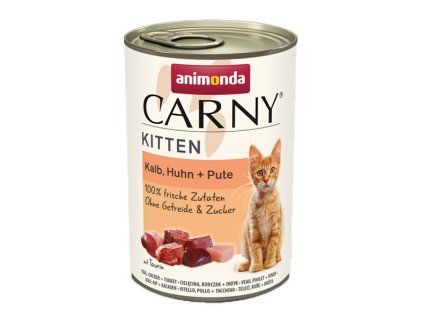 Animonda Carny Mačiatko - Teľacie, kura a morka 400g