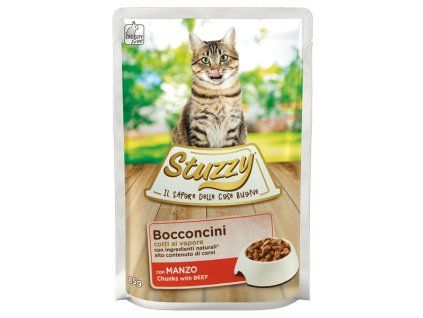 Stuzzy Cat Chunks - Hovädzie kúsky v šťave 85g