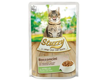Stuzzy Cat Chunks - Teľacie kúsky v šťave 85g