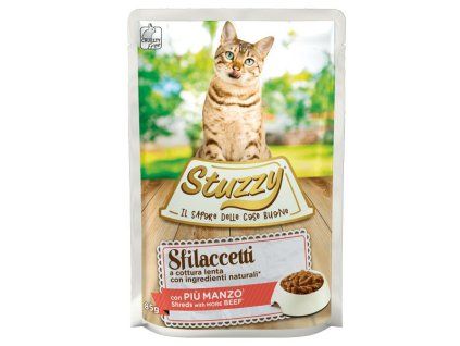 Stuzzy Cat Shreds - Trhané hovädzie mäso 85g