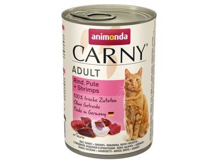 Animonda Carny Adult - Hovädzie, morka a krevety 400g