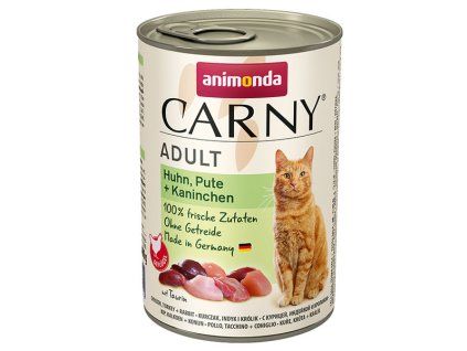Animonda Carny Adult - Kura, morka a králik 400g