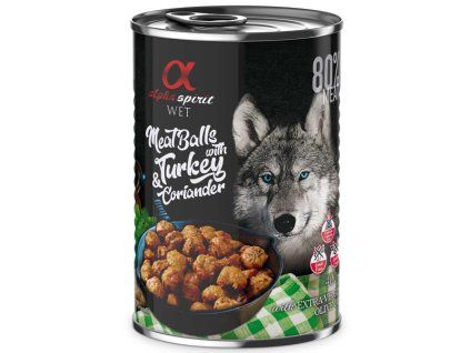 Alpha Spirit Meatballs - Morčacie s koriandrom 400g