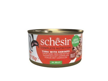 Schesir CB Wet Tuniak a krevety v želé konzerva 85g